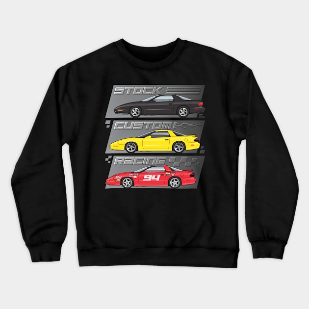 3 in 1 Crewneck Sweatshirt by ArtOnWheels